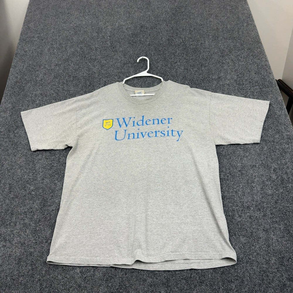 Widener‎ University Oarsman T Shirt XL Gray Cotton Blend Graphic Tee Collegiate